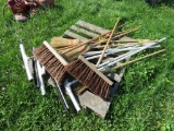 Pallet of brooms