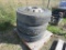 3 Firestone 295/75R22.5 Tires w/SS Rims