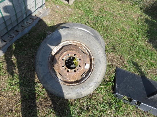 2 Tires 8.75R16.5 w/SS Rims