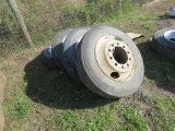 4 Dynatrac 255/70R22.5 Tires w/Steel Rims