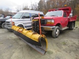 1997 Ford 350 S/A Dump Truck w/Fisher Snowplow