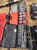 2 Socket 3/4 Sets & 1 Chrom Socket Sets 1 inch