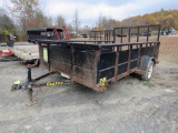 2011 Big Tex 12ft Trailer w/Full Fold Down Ramp