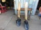 6 NEW Round Point Shovels