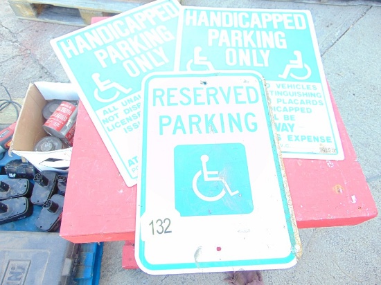3 Handicap Signs