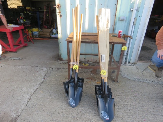 6 NEW Round Point Shovels