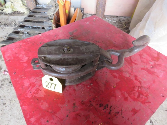 Bagnall & Loud Double Pulley w/Hook