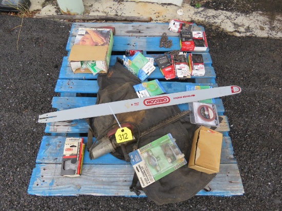Pallet of NEW Chainsaw Chains & Bar