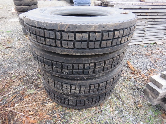 4 Goodyear 11R22.5 NEW Recap Tires