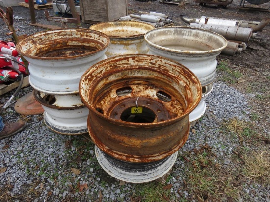 Pallet Lot of Truck Rims
