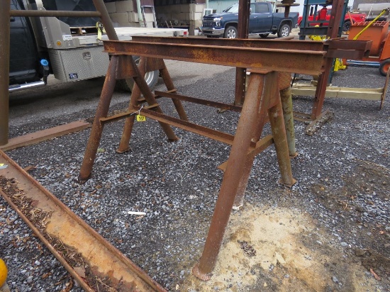 2 Heavy Duty Steel Saw Horses