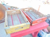 2 Coca Cola Wooden Cases
