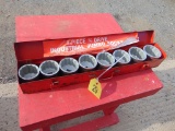 9 Piece 3/4inch Drive Sockets