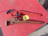 Pair of Ridgid 18inch Pipe Wrenches