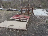 Lot of Big Truck Tailgates & Steel Table