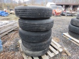 5 Tires 8.25R15 and Rims