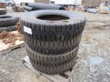 4 NEW Recap Tires 10R22.5