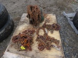 Pallet of Chain Hoist  & Several Heavy Chains