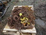 Large Pallet Lot of Heavy Duty Chains