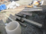 Pile of Assorted Lumber & Posts