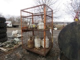 Cage Tank Cart w/Propane Tanks