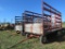 8ft x 16ft Wooden Hay Wagon w/Gears
