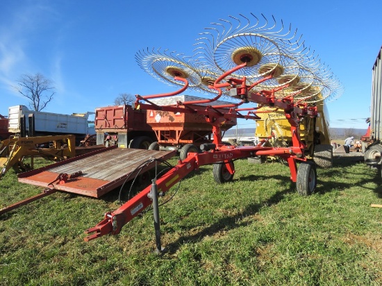 Titan HSHR10 10 Wheel Rake w/Kicker Wheel