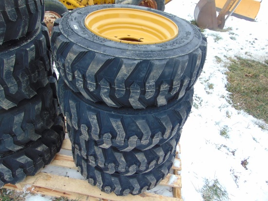 4 NEW 10-16.5 Tires and Rims