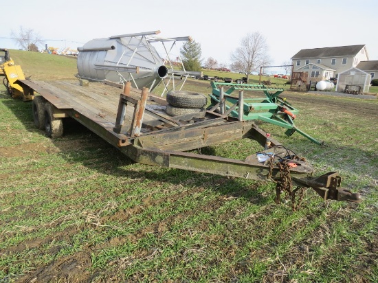 1973 Sp Construction Deckover Trailer w/Ramps & 2 Spares