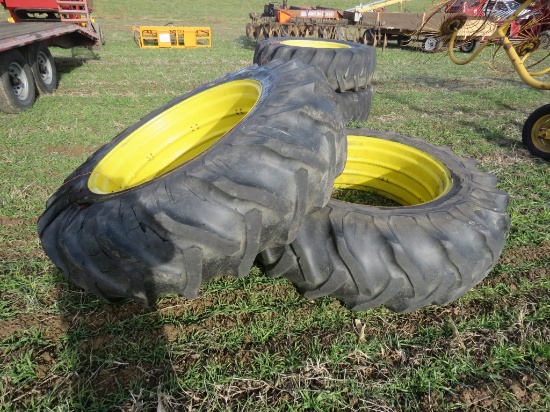 2 Tires 18.4-38 and rims