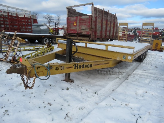 1997 Hudson 8ft x 16ft Deck 3ft Dovetail Trailer