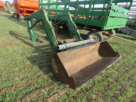 JD 175 Loader w/Worksaver QT Plate & 72inch Bucket