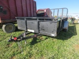 2018 PJ 7ft x 12ft Trailer w/Full Back Gate & Ramp