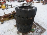 4 Hard Rubber Tires
