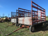 8ft x 16ft Wooden Hay Wagon w/Gears