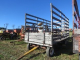 8ft x 16ft Wooden Hay Wagon w/Gears