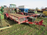 1991 Pennstyle 7ft x 18ft Trailer w/Full Gate & Ramps