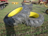 2 Tires 18.4-38 and rims