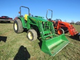 JD 4600 Tractor w/JD 460 Loader & 80inch Bucket