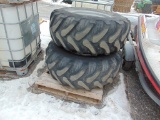 Pair of 19.5L-24 Tires and Rims