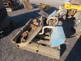 Pallet with Mower Deck & Rototiller
