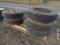 5 Tires 11R22.5 and Rims