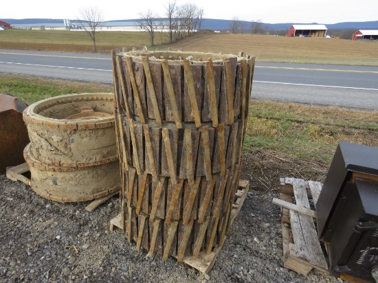 4 Steel Skidsteer Wheels
