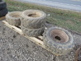 4 Tires 10-16.5 and Rims
