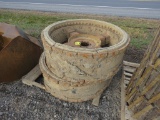 2 Steel Front Wheels