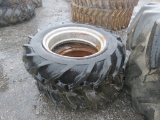 2 Tires 11.2-24 and Rims