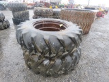 2 Tires 14.9-24 and Rims