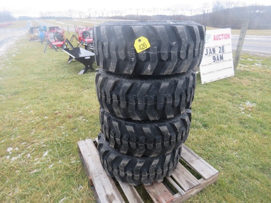 4 NEW 12-16.5 Tires w/Rims
