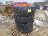 4 Tires 10-16.5 and Rims