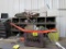 15 hole Wood Bin w/Contents & Crate